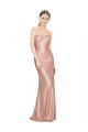 Long Sleeveless Sequin Rose Gold A-Line Formal Evening Dress