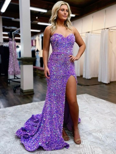 Court Train Sleeveless Velvet Sequin Lavender A-Line Homecoming Dress for Sale