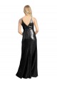 Long Sleeveless Sequin Black A-Line Formal Evening Dress