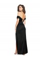 Long Sleeveless Silky Satin Black Sweetheart A-Line Black Tie Evening Dress