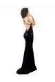 Long Sleeveless Sequin Black Mermaid Black Tie Evening Dress