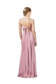 Long Sleeveless Stretch Crepe Black Spaghetti Straps Sheath Formal Evening Dress