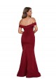 Long Sleeveless Spandex Burgundy Mermaid Plus Size Formal Evening Dress