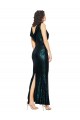 Long Sleeveless Sequin Dark Green Mermaid Evening Dress