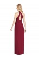 Long Sleeveless Soft Chiffon Desert Rose Trumpet Formal Evening Dress