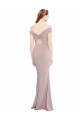 Long Sleeveless Stretch Crepe Dusty Pink Mermaid Formal Evening Dress
