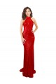 Long Sleeveless Sequin Red Mermaid Formal Evening Dress