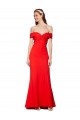 Long Sleeveless Stretch Crepe Red Mermaid Evening Gown