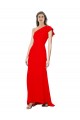 Long Sleeveless Stretch Crepe Red Mermaid Formal Dress