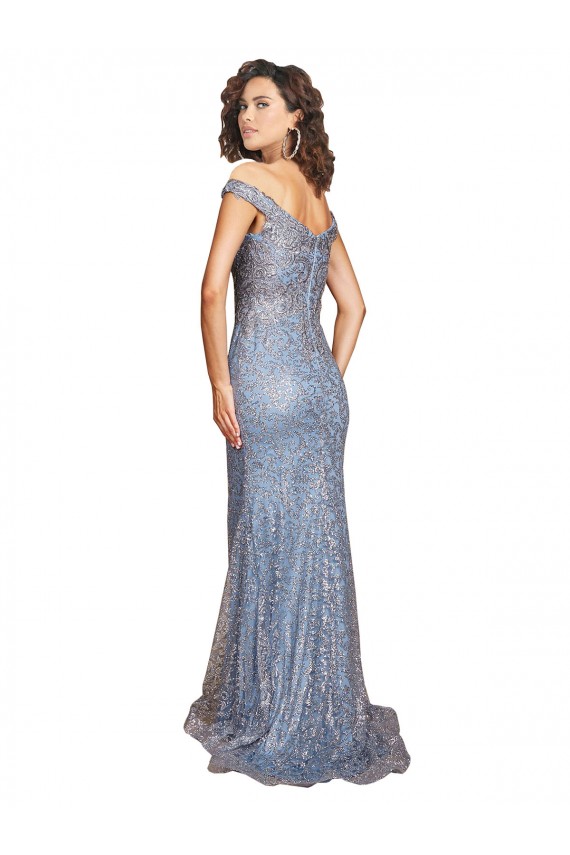 Long Sleeveless Sequin Mermaid Formal Evening Dress