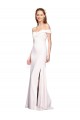 Long Sleeveless Stretch Crepe White Mermaid Formal Dress
