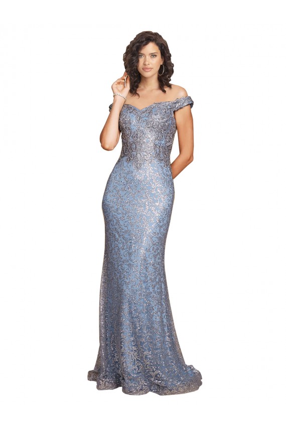 Long Sleeveless Sequin Mermaid Formal Evening Dress