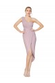 Cocktail Length Sleeveless Soft Chiffon Primrose Mermaid High Low Evening Dress
