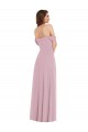 Long Sleeveless Soft Chiffon Primrose A-Line Black Tie Evening Dress