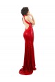 Long Sleeveless Sequin Red Mermaid Formal Evening Dress