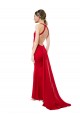 Long Sleeveless Stretch Crepe Red Mermaid Formal Evening Dress