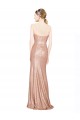 Long Sleeveless Sequin Rose Gold A-Line Formal Evening Dress