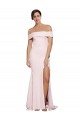 Sweep Train Sleeveless Stretch Crepe Pink Sheath Formal Evening Dress