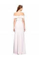 Long Sleeveless Stretch Crepe White Mermaid Formal Dress